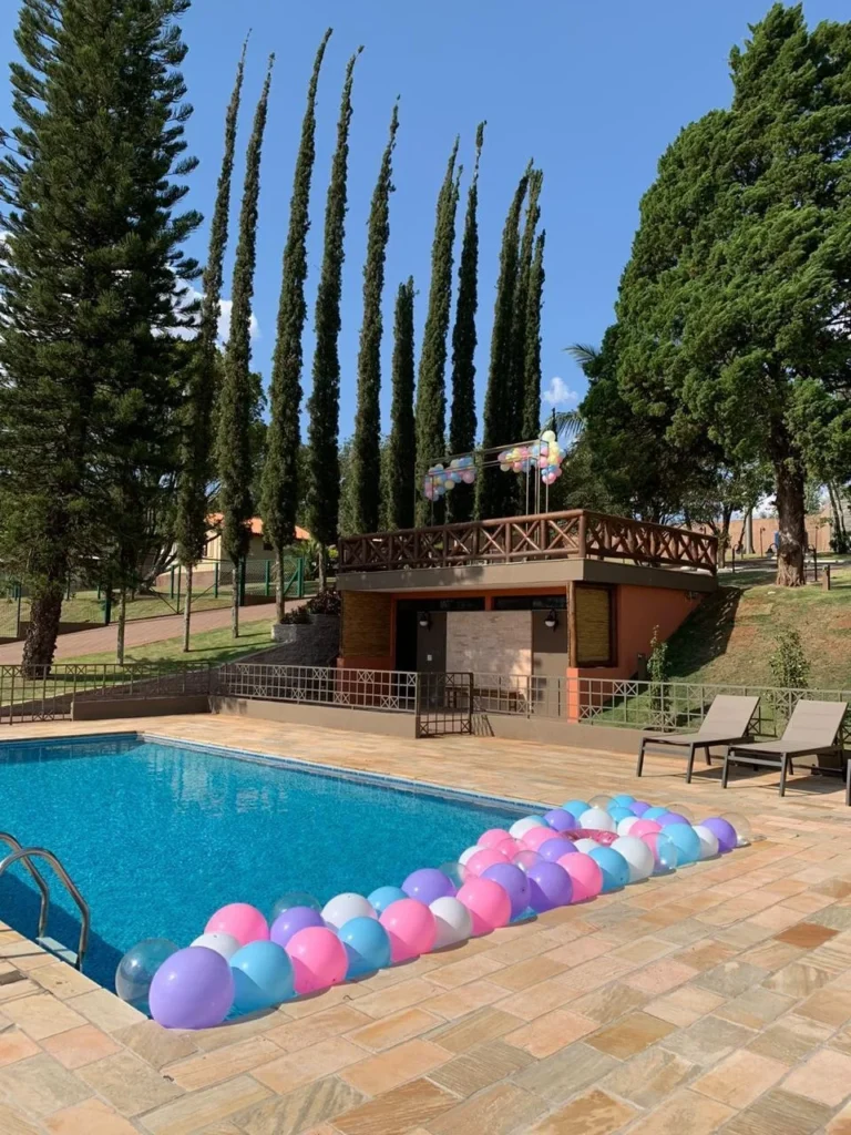 Decoração, Aniversário, Piscina